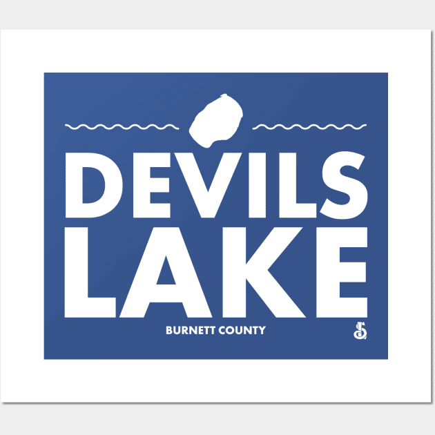 Burnett County, Wisconsin - Devils Lake Wall Art by LakesideGear